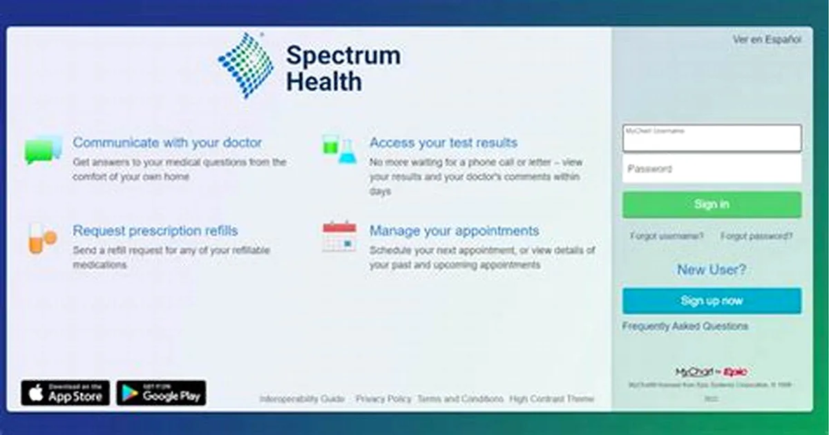 spectrum health mychart