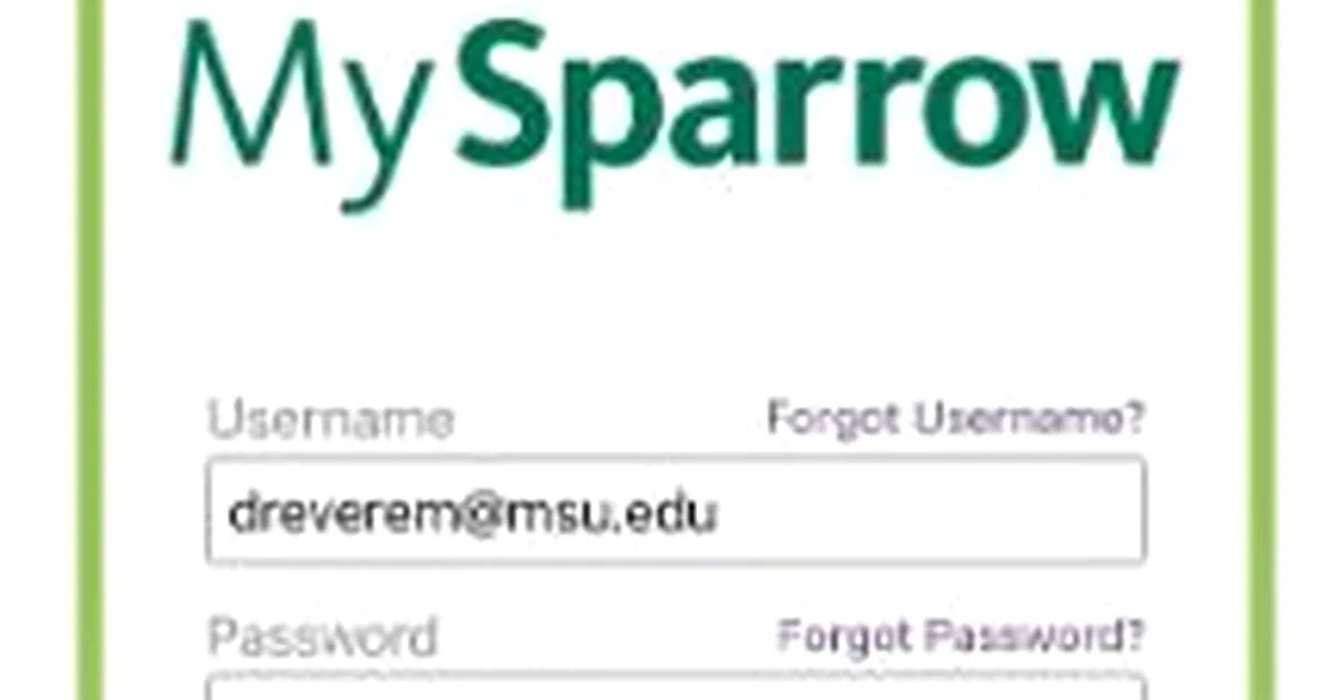 sparrow mychart