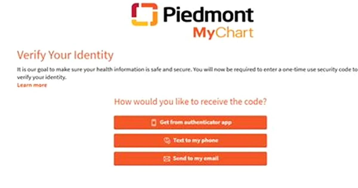 piedmont mychart login