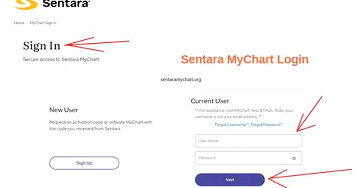 sentara mychart