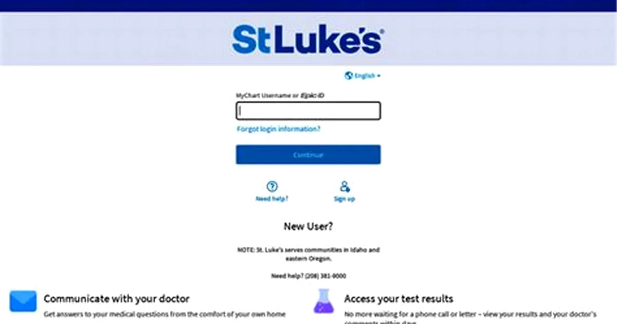 st luke's mychart login